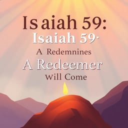 Isaiah 59: "A Redeemer Will Come"