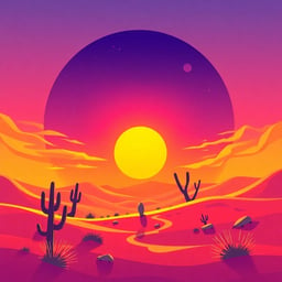 Desert Sun Rising