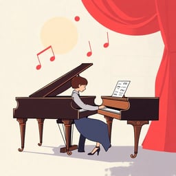 Vivo con una pianista