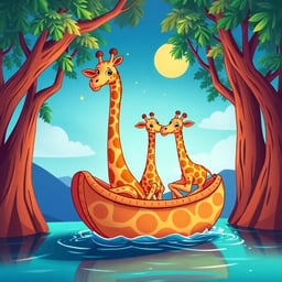 Giraffe raft