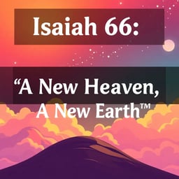 Isaiah 66: "A New Heaven, A New Earth"